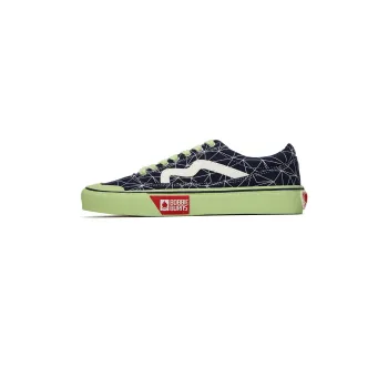 BOBBIE BURNS Anti Slip Wear Resistant Low Top Canvas Shoes Unisex Navy Blue