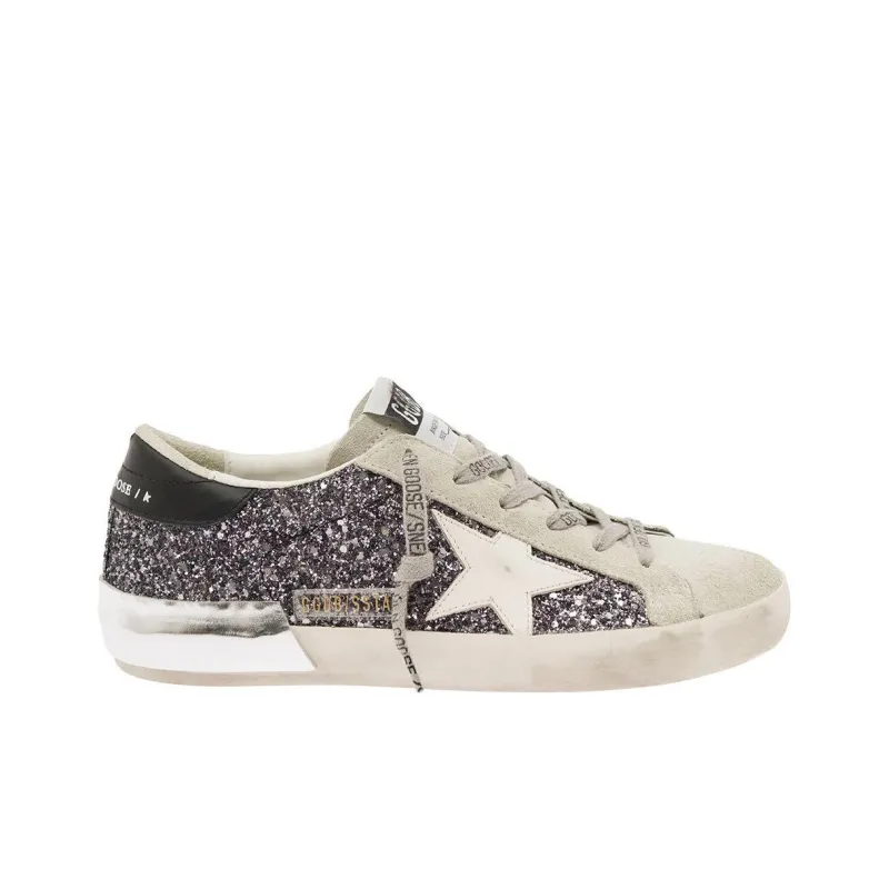 Golden Goose Baskets Superstar Glitter Sneakers-1