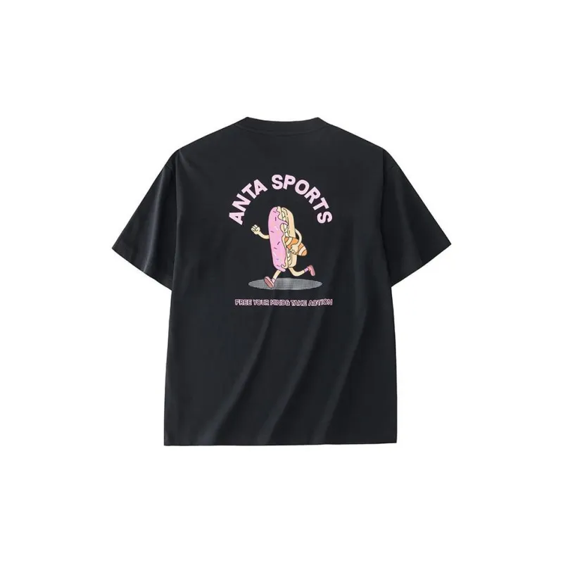 Anta T Shirt Unisex Basic Black-1