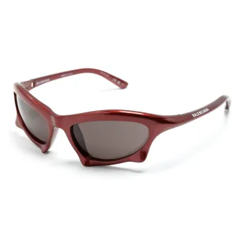 Balenciaga Bat Rectangular Frame Sunglasses