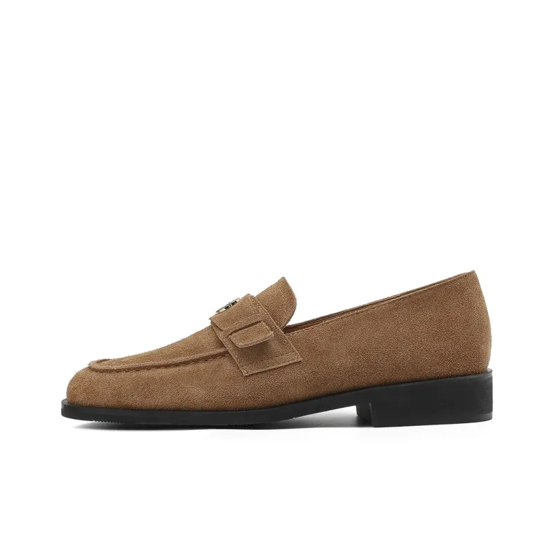 JOSINY Loafers 2.7cm Women's Brown/Gray Green-2