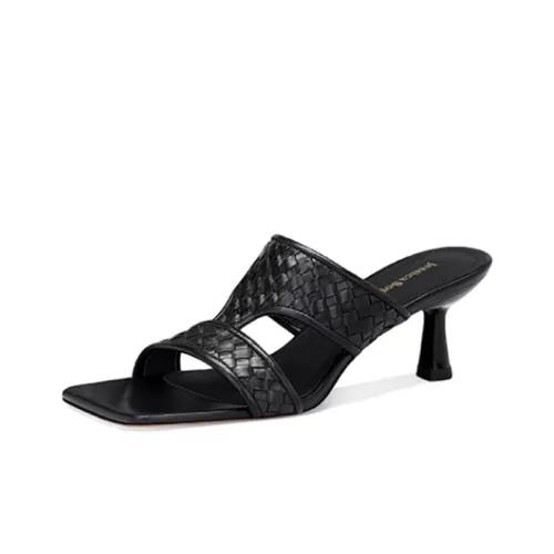 JESSICA SOPHIA Slip Resistant Abrasion Resistant Slide Slippers Women's Black