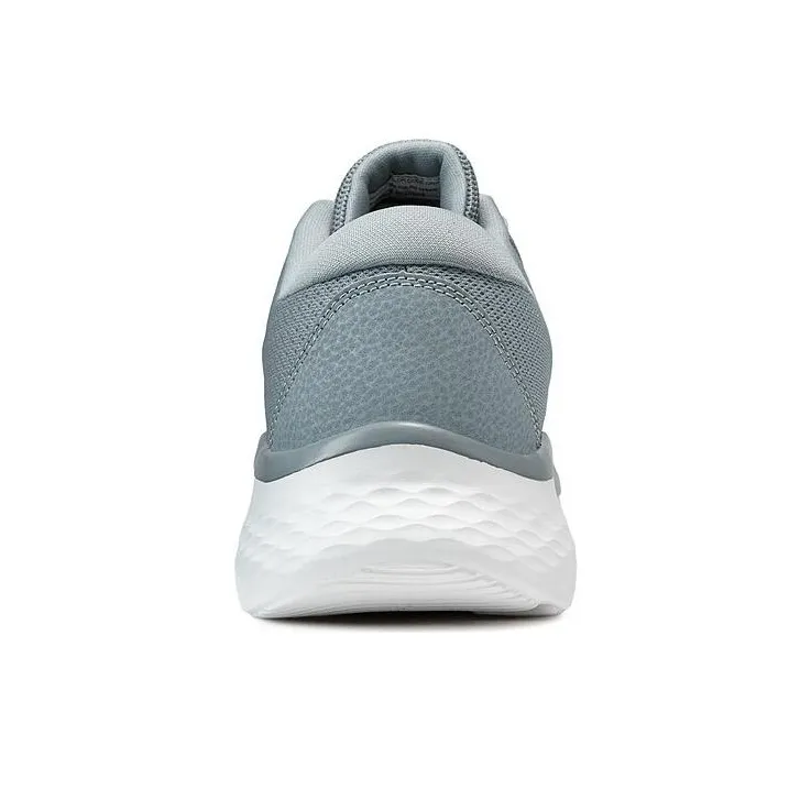 Skechers Cushioning Anti Slip Wear Resistant Breathability Low Top Running Shoes Men's Gray-3