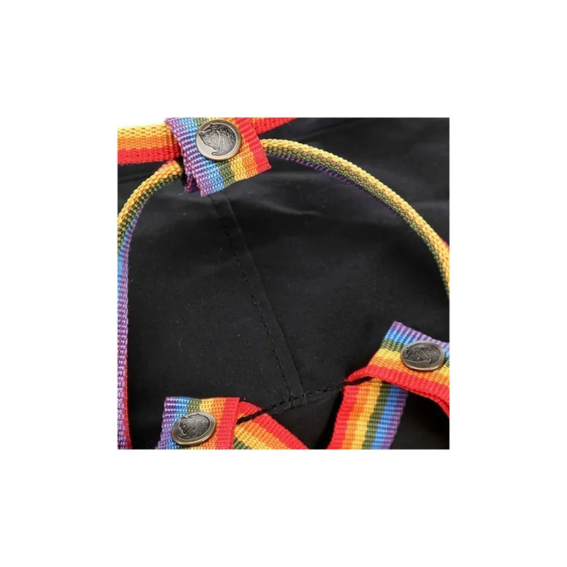 Fjallraven Kanken Polyester Backpack Regular Unisex Black-3