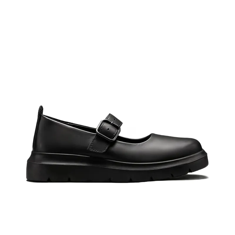 Ecco Casual Single Shoes 4.5cm Women's Black-1