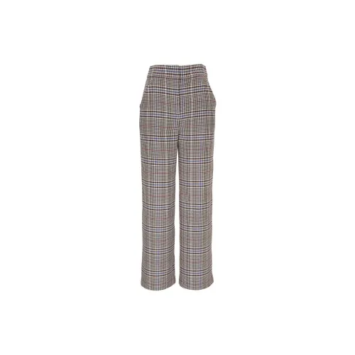 VERONICA BEARD Brixton Checked Tailored Trousers