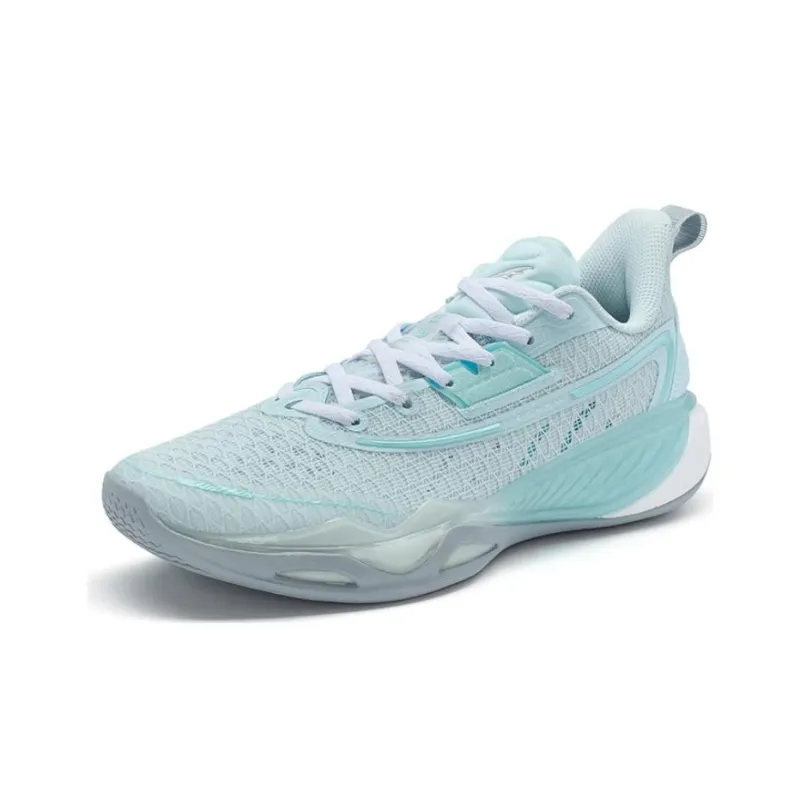 XTEP Feather Light 5 Cushioned Slip Resistant Low Top Basketball Shoes Men's Blue-1