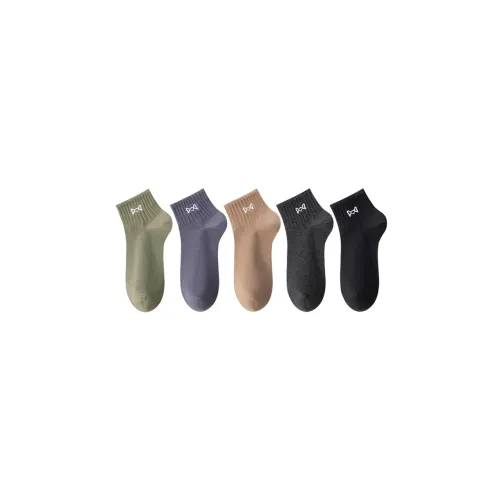 MIIOW Mid Calf Socks Men's 5 Pack
