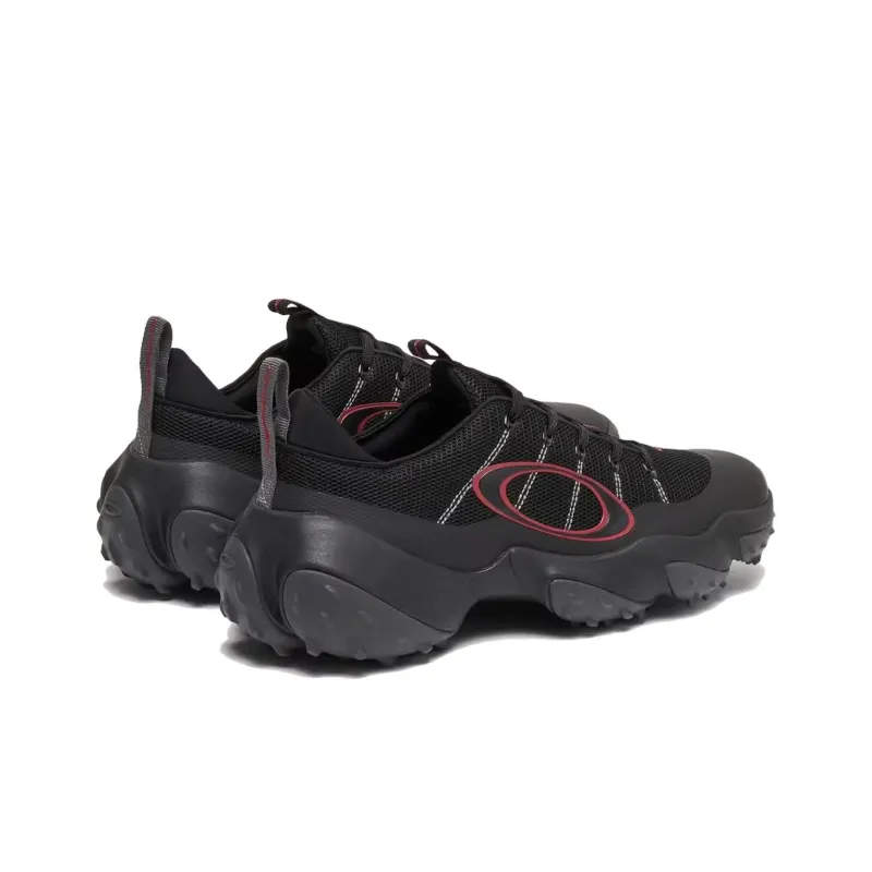 Oakley Edge Fle Cushioned Slip Resistant Abrasion Resistant Low Top Golf Shoes Men's Black Red-2