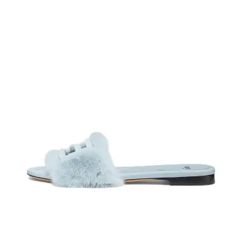 FENDI Quick Dry Slide Slippers Women's Light Blue