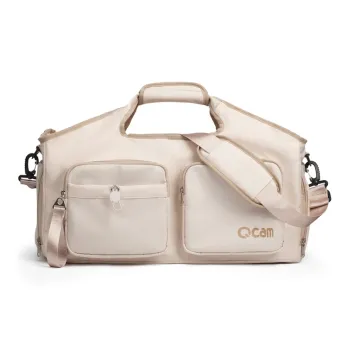 LOVERPUSS Nylon Gym Bag Medium Size Unisex Beige Beige Green