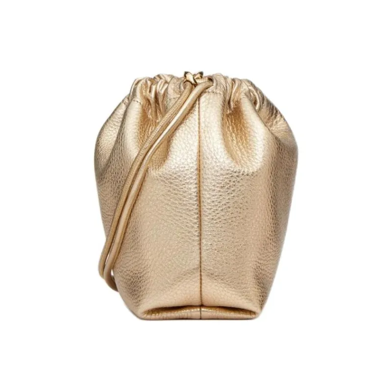 Valentino GARAVANIVlogo Calfskin Bucket Bag, Shoulder Bag, Crossbody Bag Mini Women's Gold-2