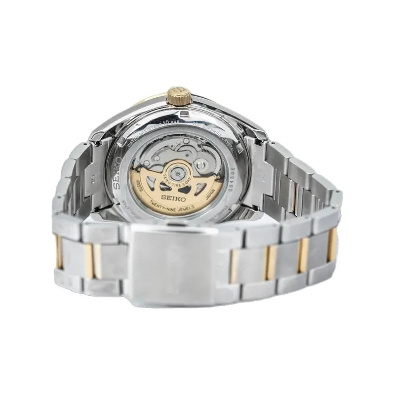 SEIKO Presage Series Mechanical Movement Stainless Steel Strap Watch Men's Watches White Dial-1