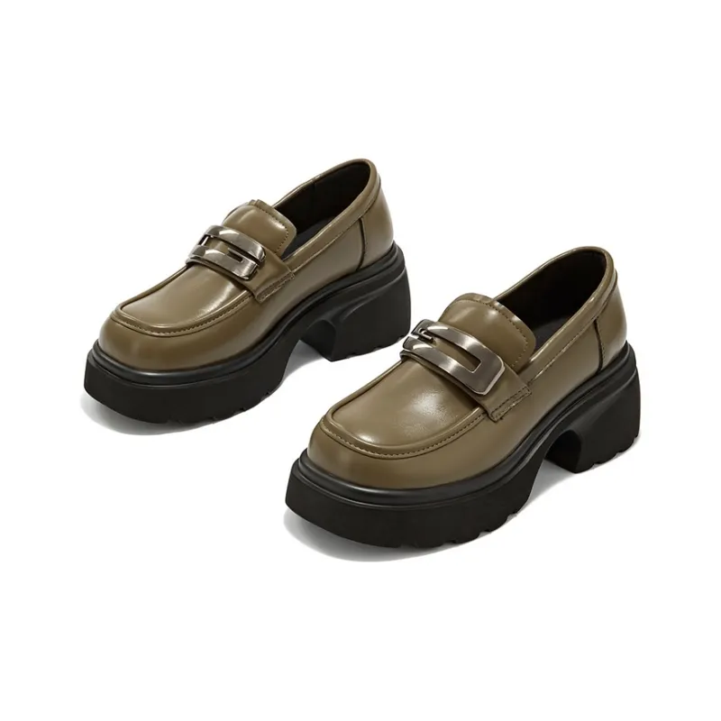 KEKAFU Loafers Women's Khaki-8