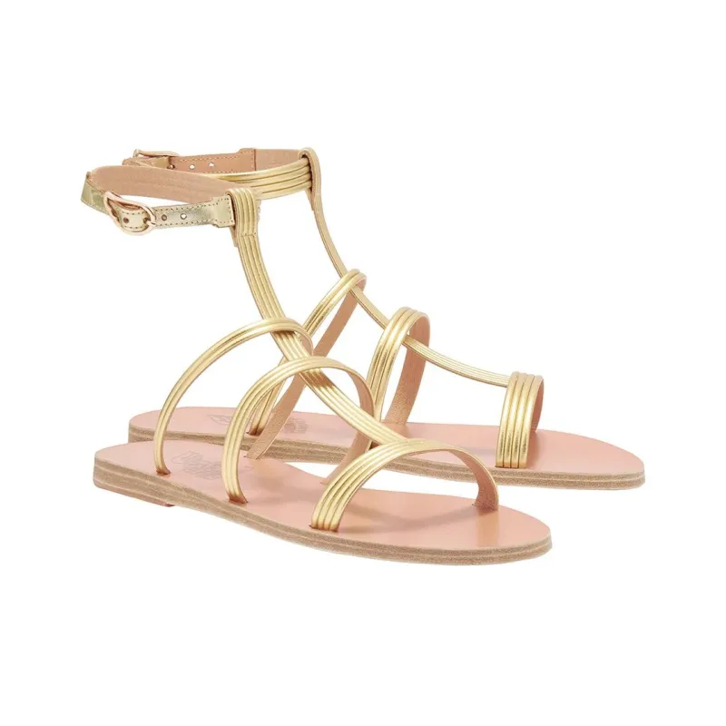 ANCIENT GREEK SANDALS Roman Sandals Women's Gold-2