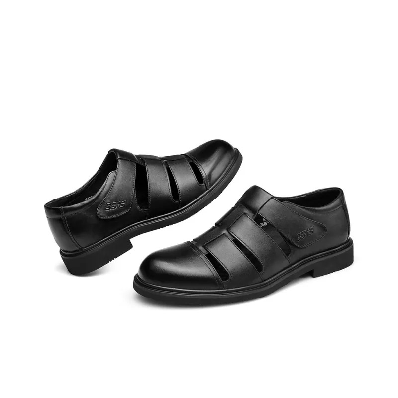 Strongman 3515 Summer Sandal Men's Genuine Leather Casual Leather Shoes Clogs-4