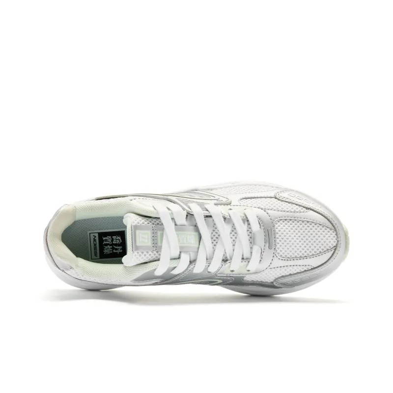 QIAODAN Kaiyuan 2.0 Breathable And Lightweight Low Top Casual Shoes Women's Silver Jordan White-3