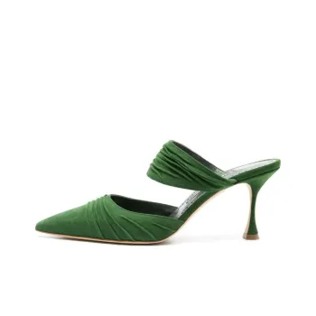 MANOLO BLAHNIK Circeamu 70mm Suede Mules
