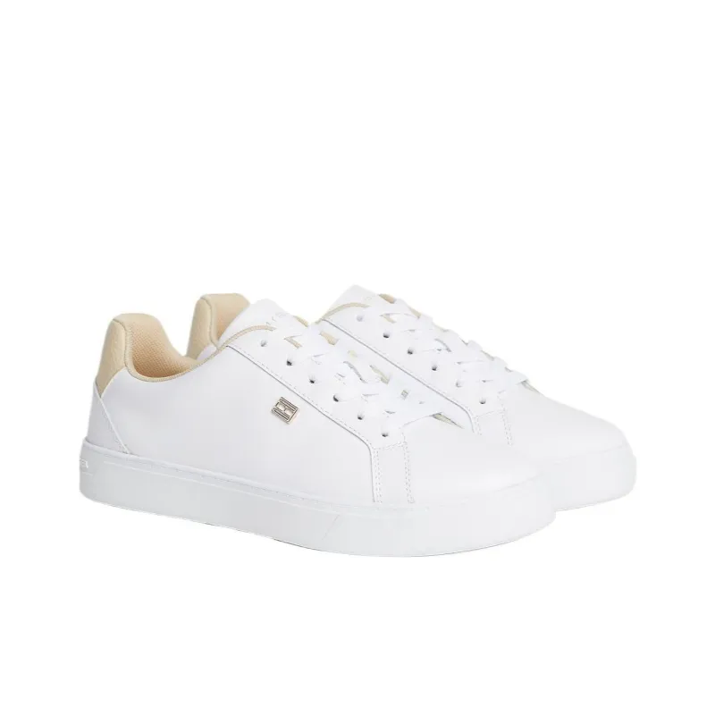 Tommy Hilfiger Low Top Skateboard Shoes Women's White-1