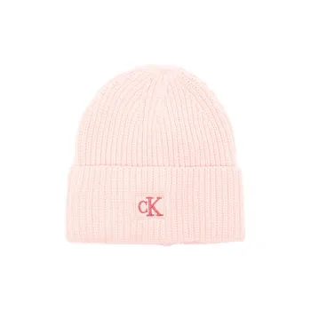 Calvin Klein Logo-embroidered Ribbed Beanie