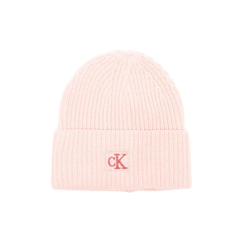 Calvin Klein Logo-embroidered Ribbed Beanie-0