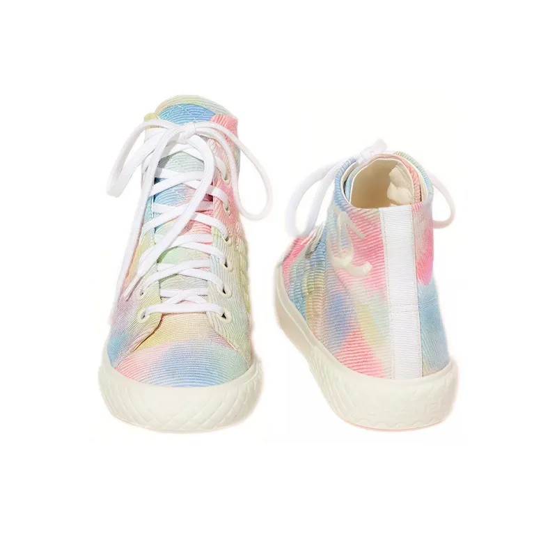 CHANEL Women's Printed Fabric Sneaker 'Pastel Multi Color' Women's-3