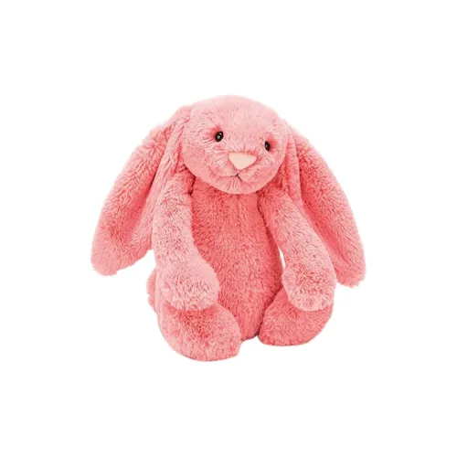 JELLYCAT Bunny Collection Shy Coral Red Dolls Plush Doll 31cm High