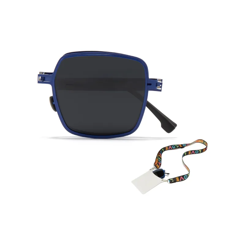 CYXUS PC Square Sunglasses Unisex Black Blue Coffee Red-4