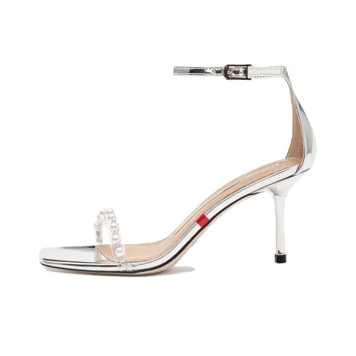 Staccato High Heels Women's Moonlight Silver White