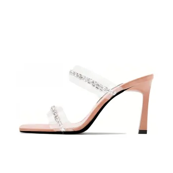 SHUDAIER Slide Slippers 8.5cm Women's Nude