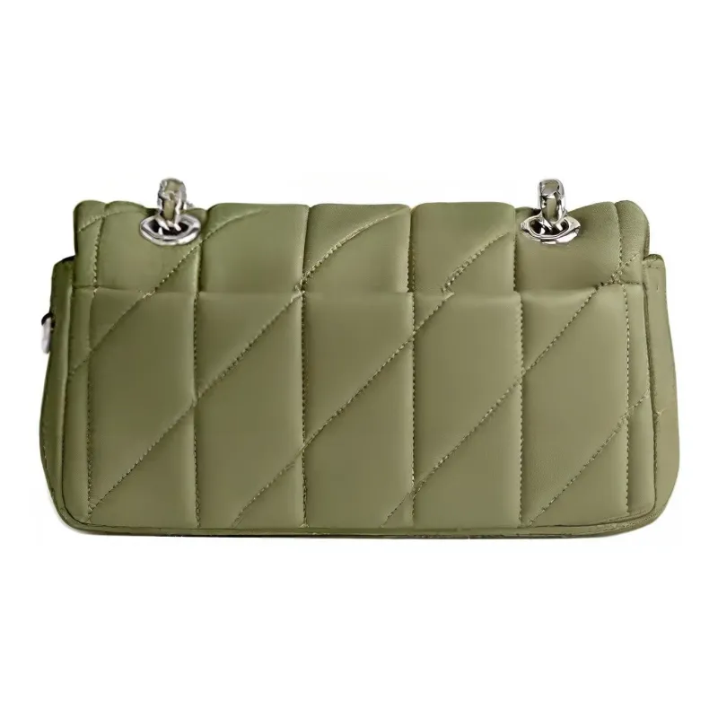COACH Tabby Nappa Leather Wine God Bag Handbag Shoulder Bag Small Size Women's Moss Green-2