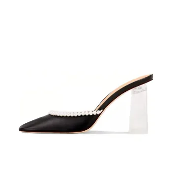 SHUDAIER Wrap-toe Slippers Women's Black