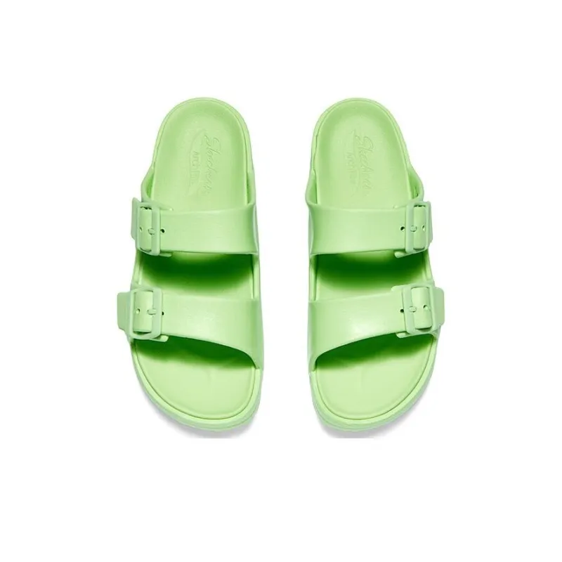 Skechers Foamies Rubber Sole Slide Slippers Women's Green-2