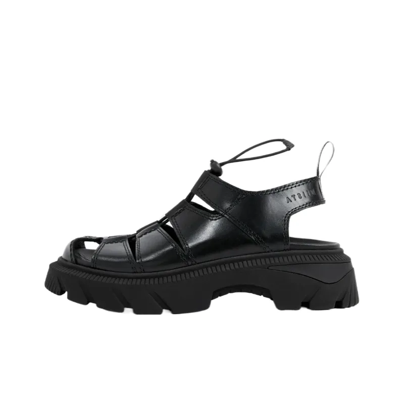 MIISTA Roman Sandals 5cm Women's Black-0