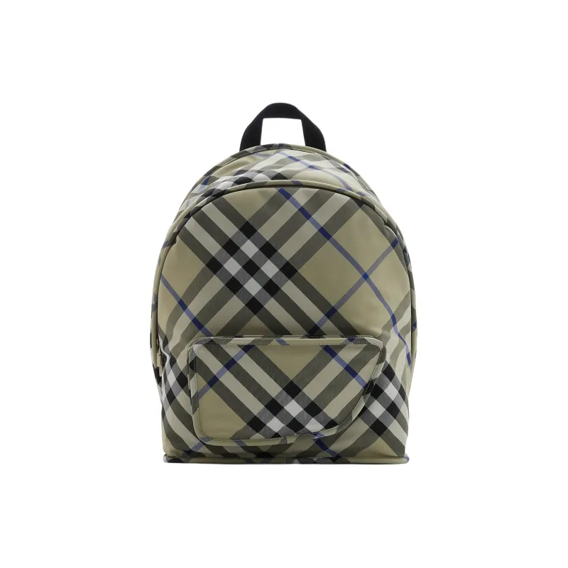 Burberry Shield Polyamide Backpack Men's Moss Green-1