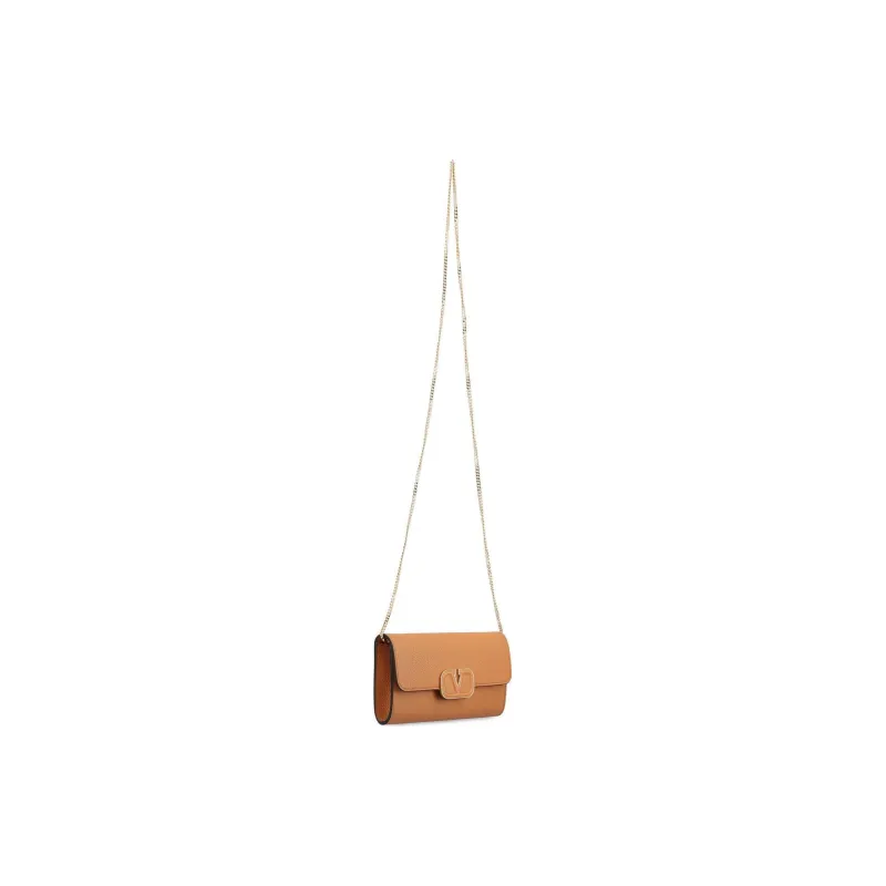 Valentino GARAVANI Calfskin Wallet, Shoulder Bag Women's Brown-1