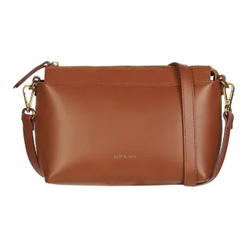 Nat & Nin Cow Leather Shoulder Bag Women's Brown