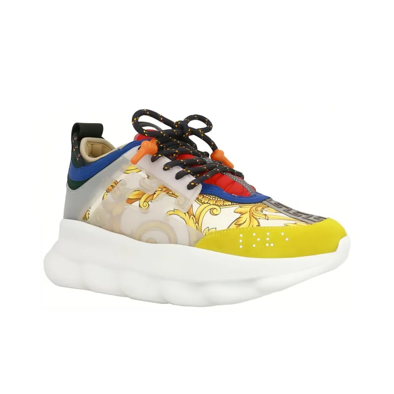 VERSACE Chain Reaction Multi-Color Rubber Suede-2