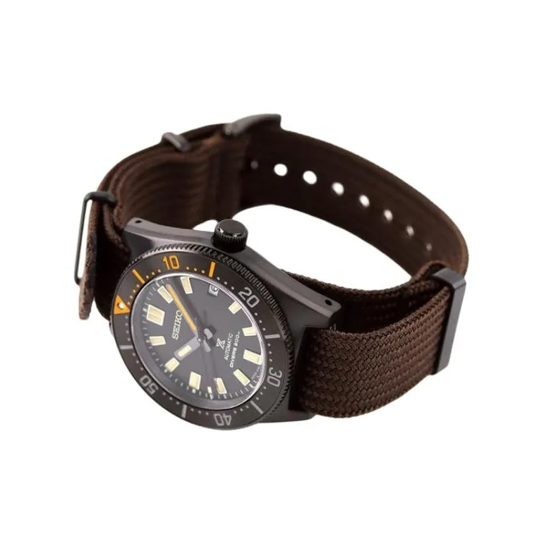 SEIKO Prospe Collection Mechanical Movement Fabric Strap Watch Men's Watches Black Dial-3