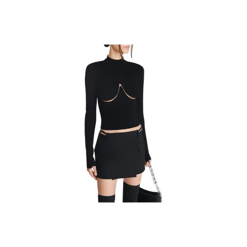 DION LEE Casual Short Skirts Women's Black/Black