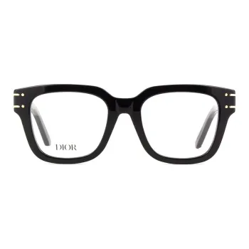 DIOR Square Eyeglass Frames Unisex Black