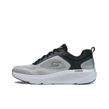 Skechers Anti Slip And Wear Resistant Breathable Low Top Casual Running Shoes Men's Black Gray Color