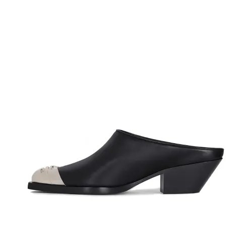 Givenchy Rubber Sole Slip Resistant Closed Toe Slippers Women's Black