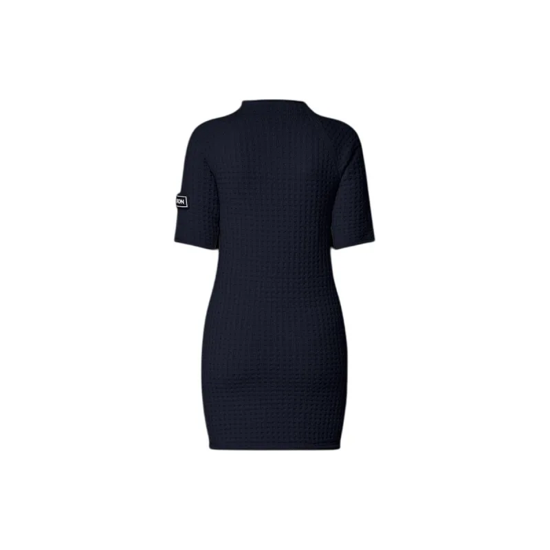 LOUIS VUITTON Short Sleeved Dress Women's Marine Blue-1