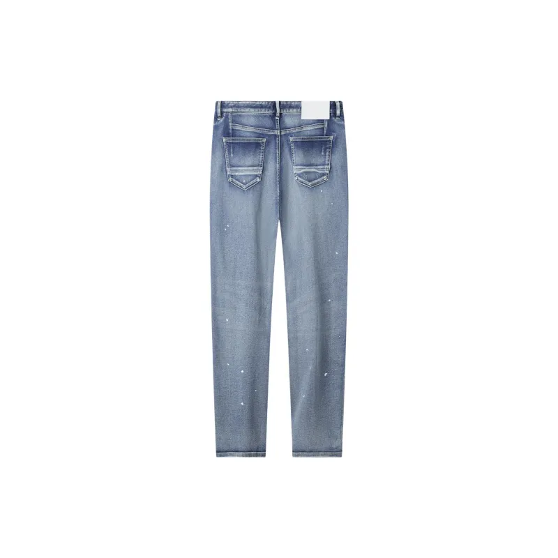 Jiumuwang Men's Pants Expert Jeans Men's Blue-1