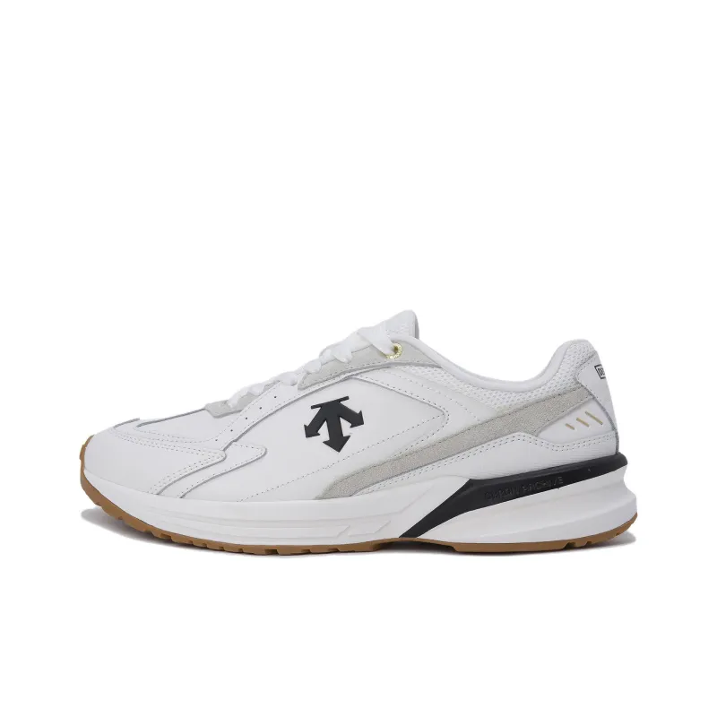 DESCENTE Cron Hyper Cushioning, Wear Resistant Low Top Casual Shoes Unisex White Black-0