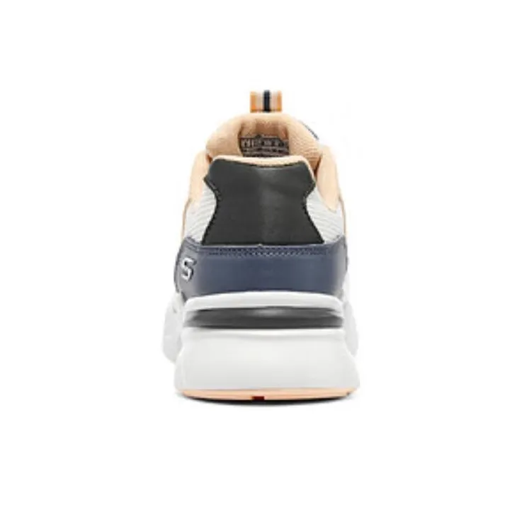 Skechers Cushioning, Wear Resistant Low Top Casual Shoes Women's White Gray Pink-3