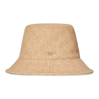 GUCCI Cotton Bucket Hats Women's Beige
