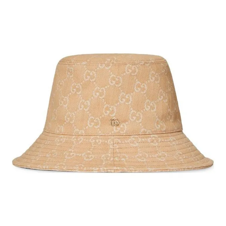 GUCCI Cotton Bucket Hats Women's Beige-0