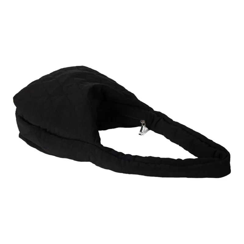 HAWA Nylon Shoulder Bag Unisex Black/Ecru/Mud-3